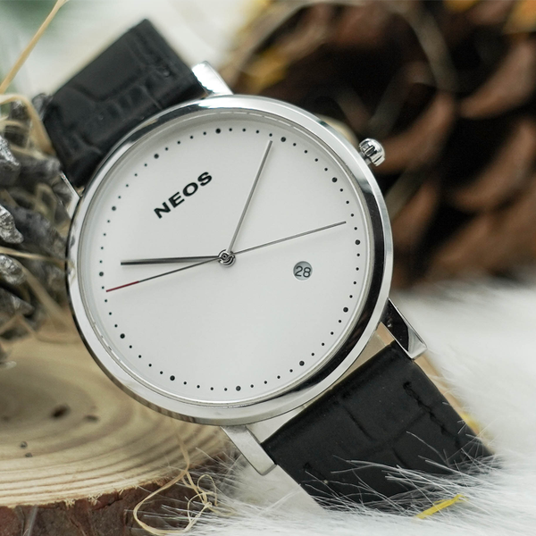 đồng hồ nam dây da neos n-30888g sapphire bảo hành chính hãng 5 năm