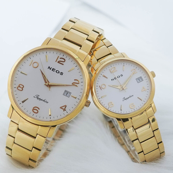 đồng hồ đôi tình nhân neos n-30943 sapphire