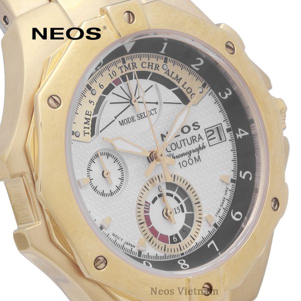 đồng hồ nam chronograph 6 kim 3 cốt neos n-50516m sapphire