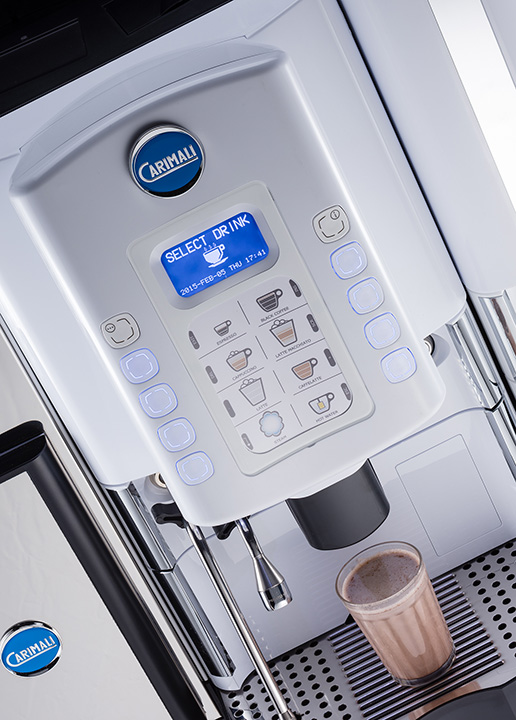 Máy pha cà phê tự động Carimali Optima Soft hiện đại