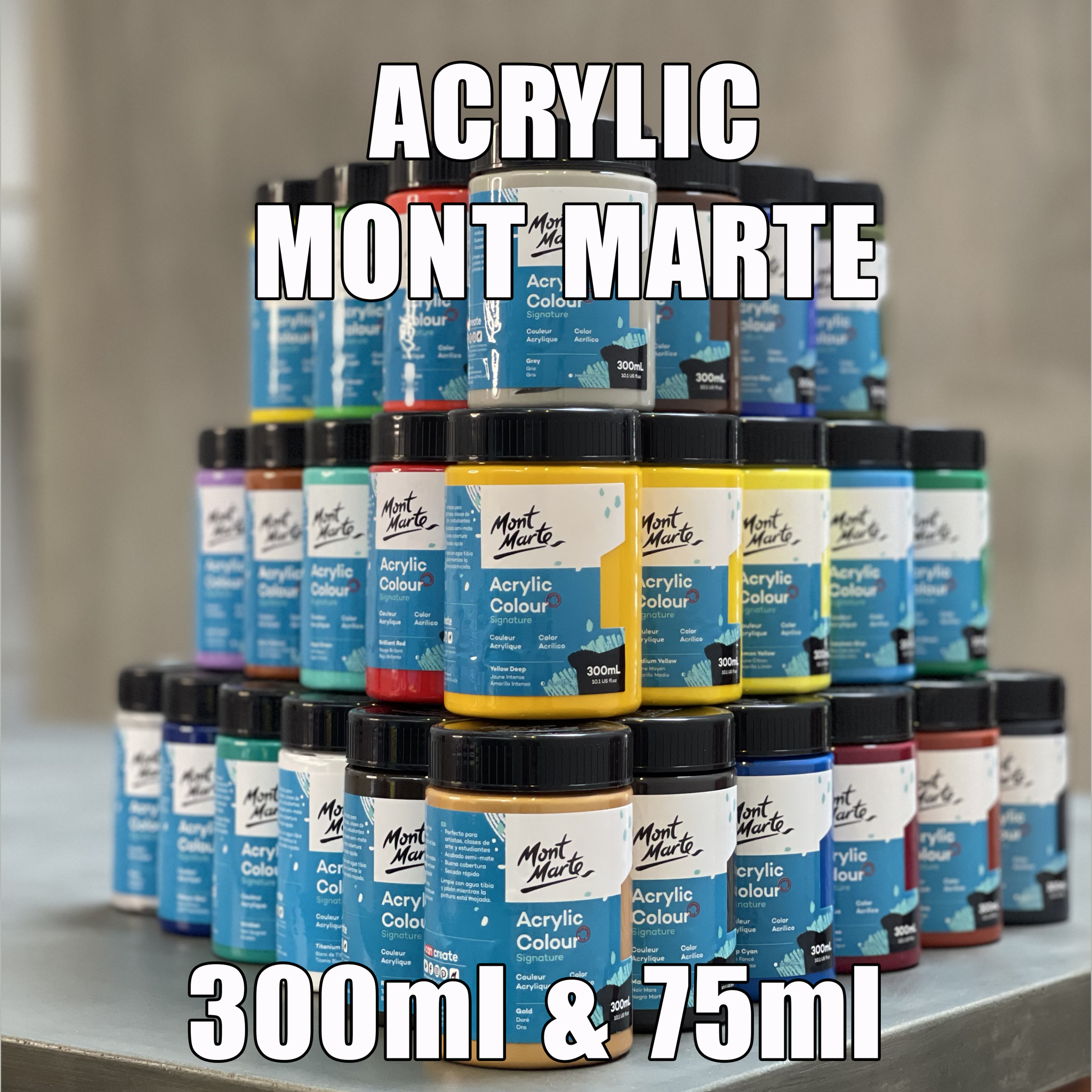 Giới thiệu màu Acrylic | Mont Marte tại DA ĐEN Art and Stationery