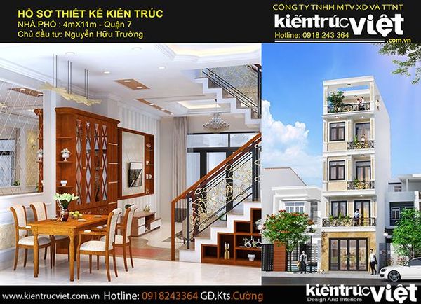 Nhà ống 5 tầng 4x11, Quận 7