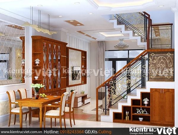 Phòng ăn nhà phố nhỏ 40m2