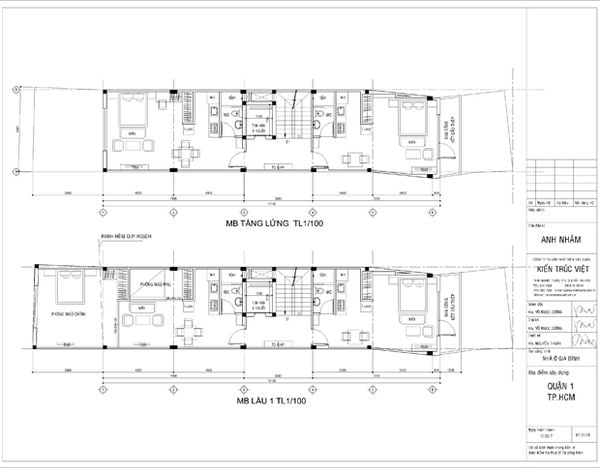 Kiến trúc nhà phố văn phòng kết hợp căn hộ cho thuê