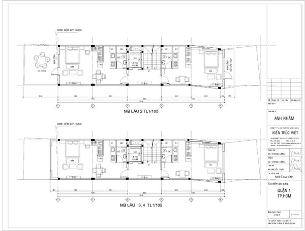 Kiến trúc nhà phố văn phòng kết hợp căn hộ cho thuê