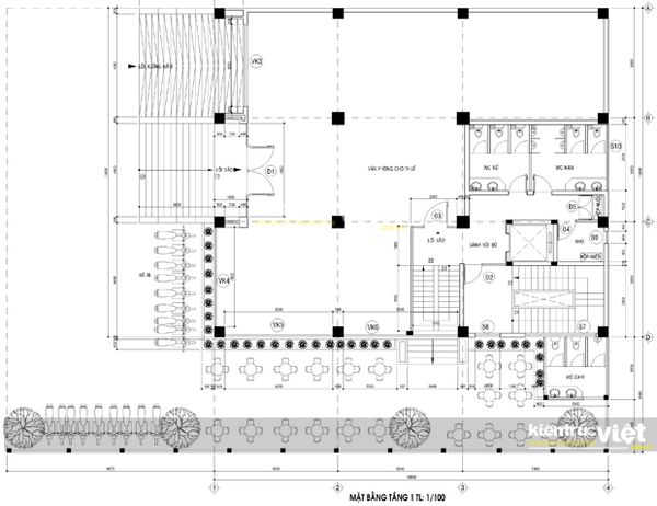 Thiết kế kiến trúc cao ốc văn phòng 8 tầng, Quảng Bình