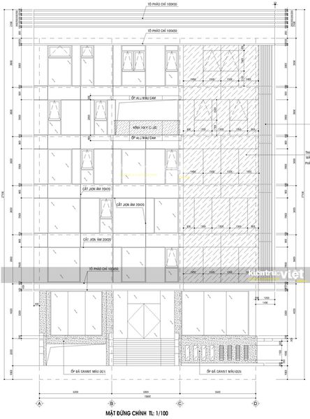 Thiết kế kiến trúc cao ốc văn phòng 8 tầng, Quảng Bình