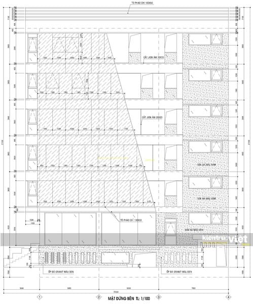 Thiết kế kiến trúc cao ốc văn phòng 8 tầng, Quảng Bình