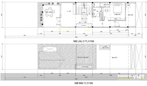 thiết kế nhà phố đẹp 7m năm 2017