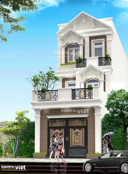 Thiết kế và xin phép xây dựng Nhà phô 5mx20m năm 2017