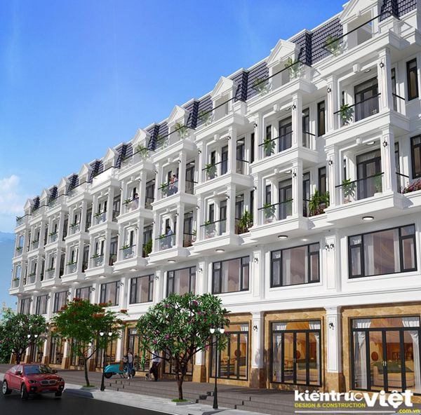 nhàmặt phố 5 tầng liền kề