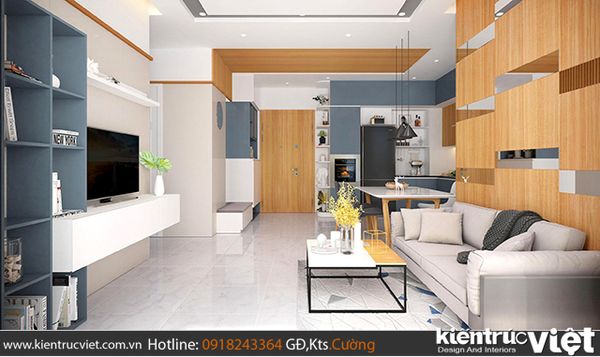 nội thất căn hộ palm height