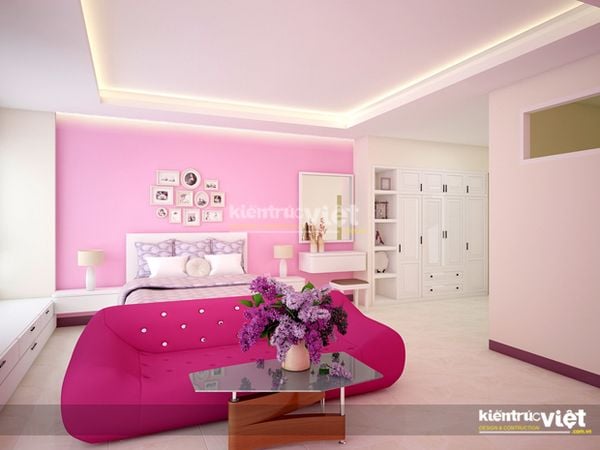 phong ngu nhà phố 6mx20m 4 tầng