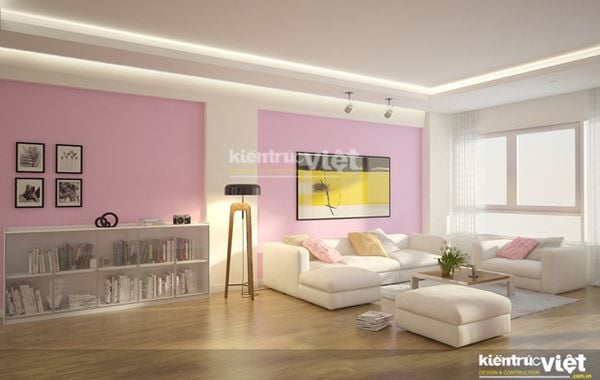 nội thất phòng khách nhà phố 6mx20m 4 tầng