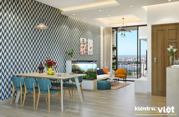 Thiết kế thi công nội thất căn hộ Opal Thủ Đức, gói nội thất 60 triệu