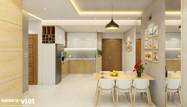 Thiết kế thi công nội thất căn hộ Opal Thủ Đức, gói nội thất 60 triệu