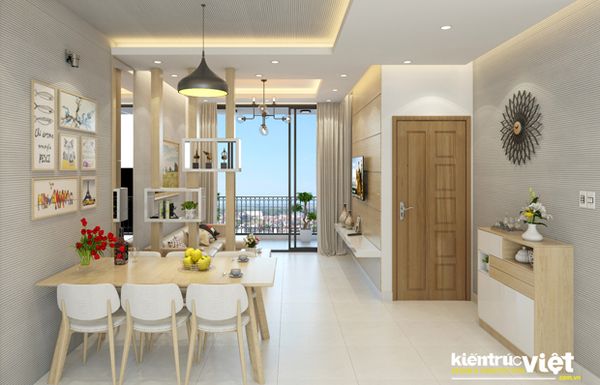 Thiết kế thi công nội thất căn hộ Opal Thủ Đức, gói nội thất 60 triệu