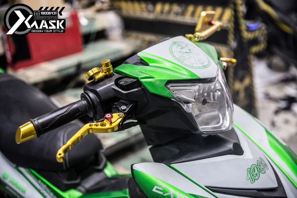 Tem Exciter 150 Chrome Xước Xanh Lá Mẫu Đồng Hồ