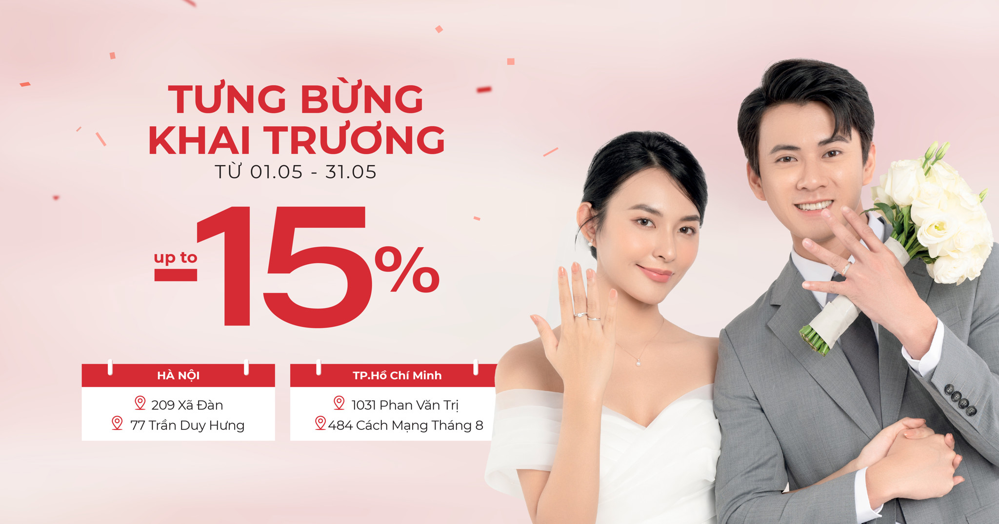 KHAI TRƯƠNG ĐỒNG LOẠT 4 CỬA HÀNG - BÙNG NỔ SIÊU ƯU ĐÃI TỚI 15%