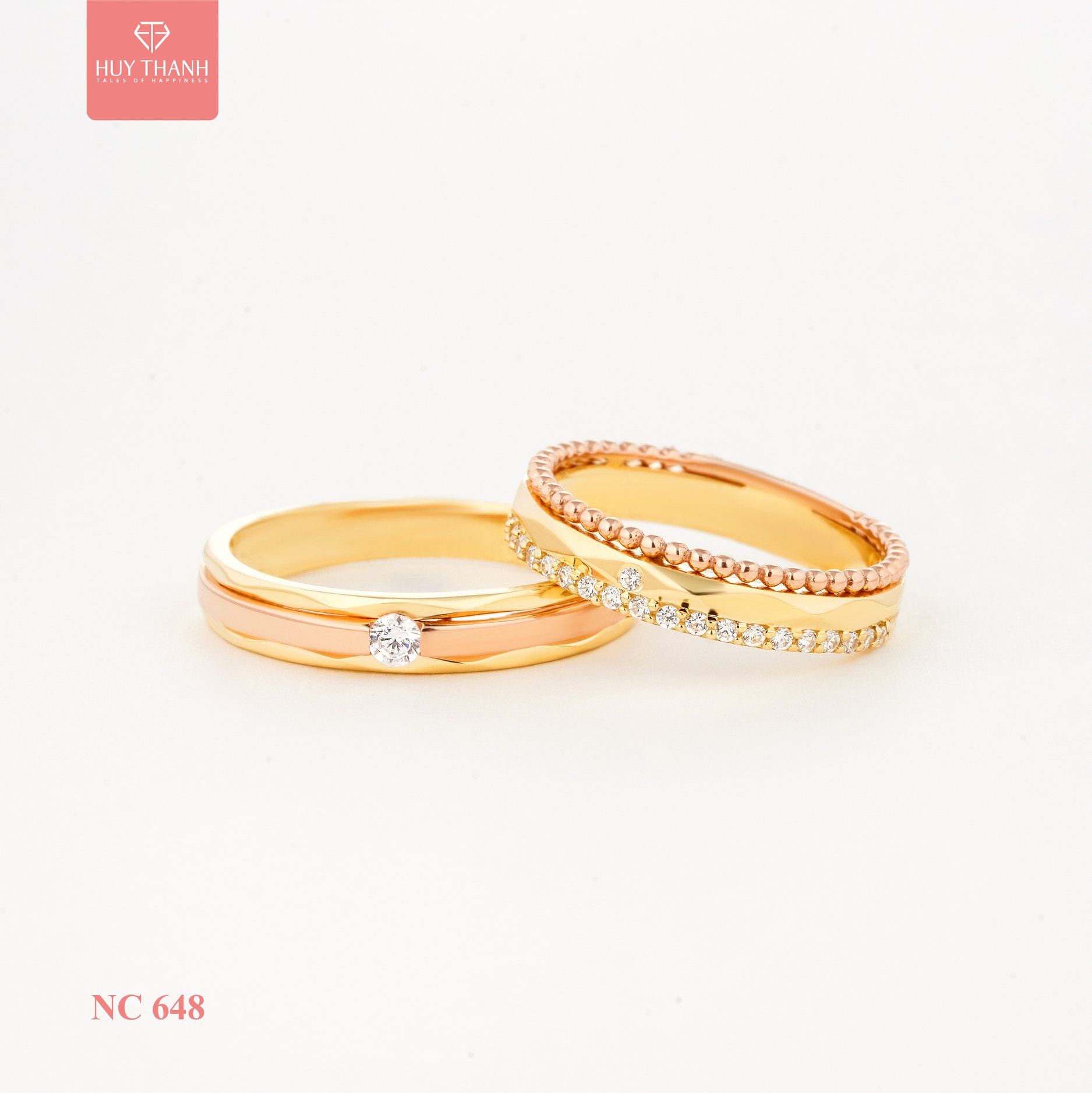 Nhẫn cưới NC682 Giá 1 đôi  Huy Thanh Jewelry