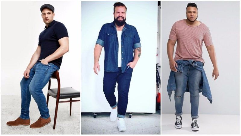 Cách chọn Quần jeans nam đẹp cho các anh béo mập