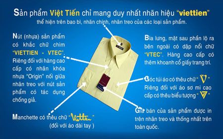 Làm thế nào để nhận biết sản phẩm may của Công ty cổ phần may Việt Tiến?