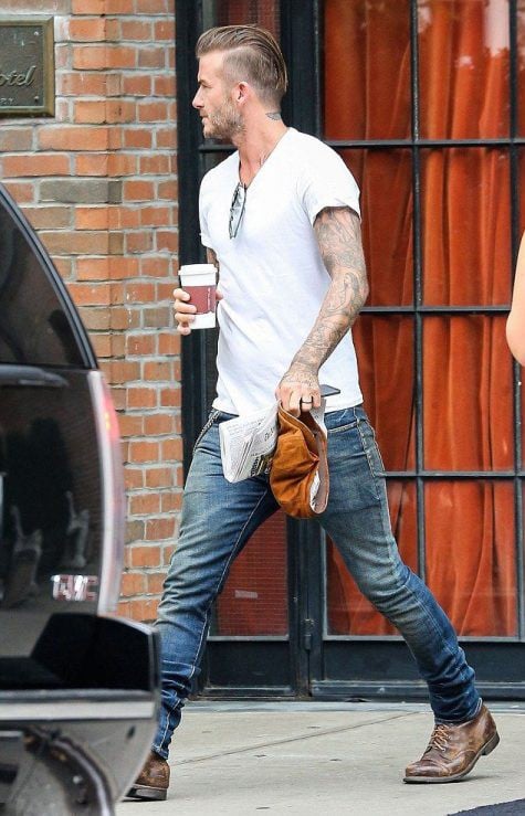 Bí quyết diện jeans chuẩn David Beckham 2