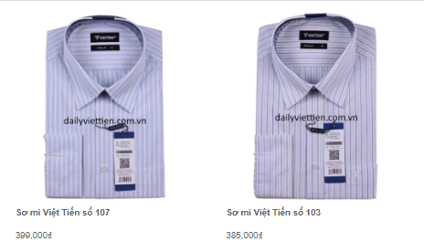 Giá áo sơ mi nam Việt Tiến mới nhất năm 2020 8