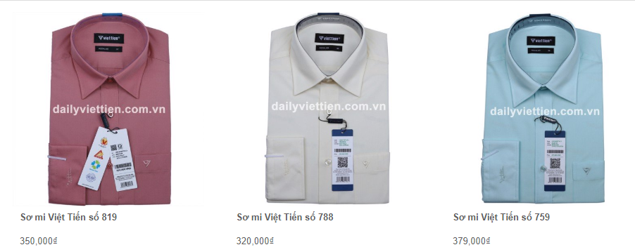 Giá áo sơ mi Việt Tiến quý 1 năm 2020 19
