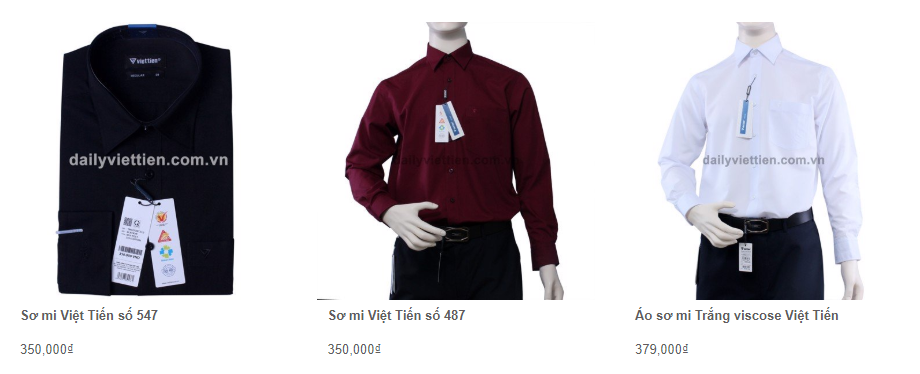 Giá áo sơ mi Việt Tiến quý 1 năm 2020 22