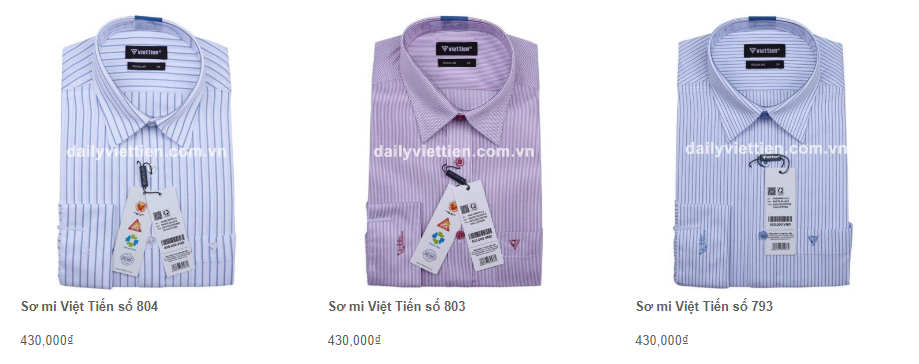 Giá áo sơ mi Việt Tiến quý 1 năm 2020 25