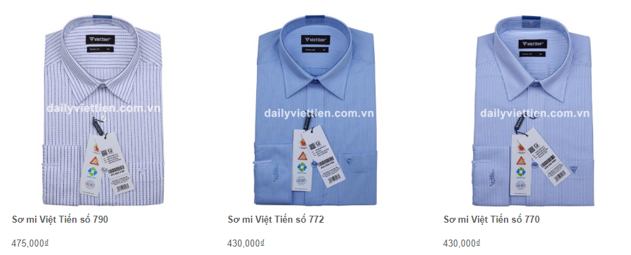 Giá áo sơ mi Việt Tiến quý 1 năm 2020 26
