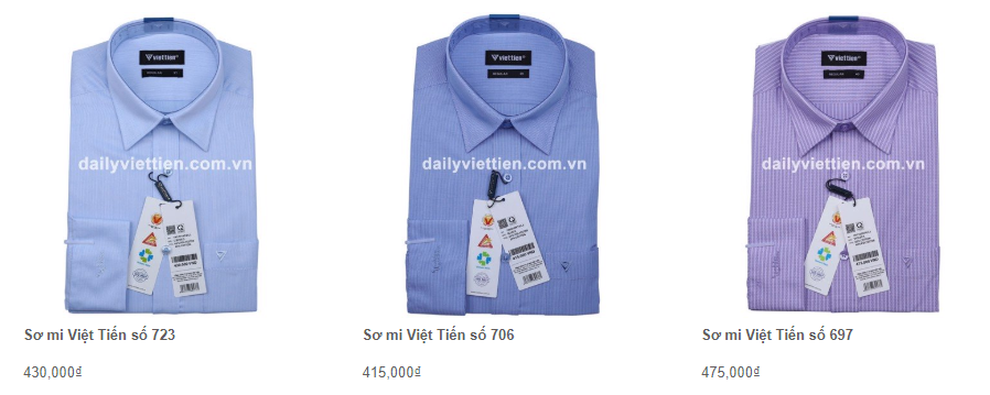 Giá áo sơ mi Việt Tiến quý 1 năm 2020 28