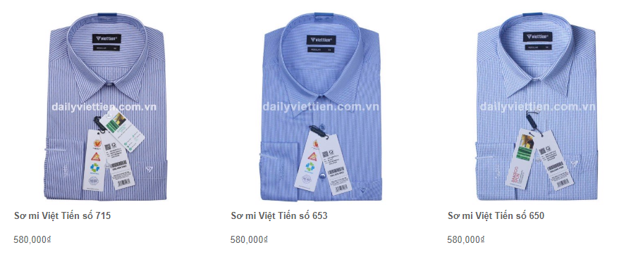 Giá áo sơ mi Việt Tiến quý 1 năm 2020 31