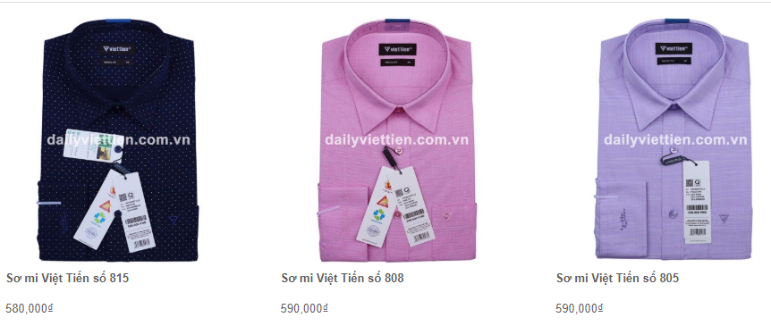 Giá áo sơ mi Việt Tiến quý 1 năm 2020 37