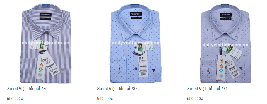 Giá áo sơ mi Việt Tiến quý 1 năm 2020 39
