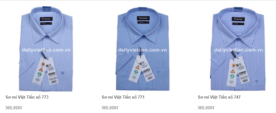 Giá áo sơ mi Việt Tiến quý 1 năm 2020 5