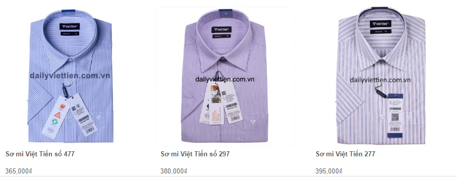 Giá áo sơ mi Việt Tiến quý 1 năm 2020 9