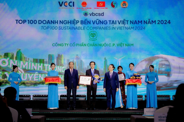 C.P. Việt Nam: Cú đúp hai danh hiệu tại lễ công bố Doanh nghiệp bền vững tại Việt Nam năm 2024