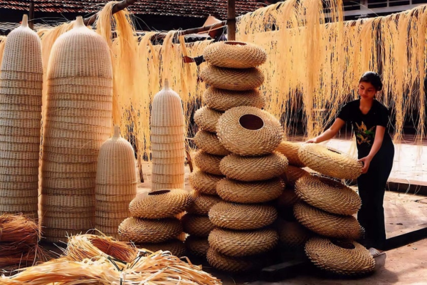 Bảo tồn và phát triển làng nghề mây tre đan Phú Vinh gắn với xây dựng sản phẩm OCOP