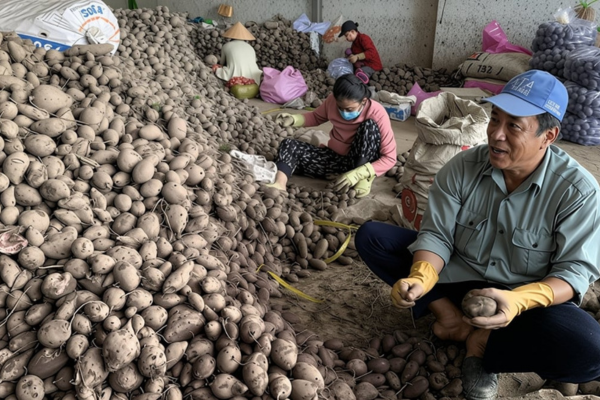 'Vương quốc khoai lang' lao đao vì sâu đục củ