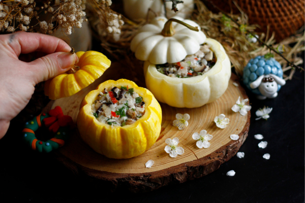 Cách làm món bí baby nhồi thịt hấp