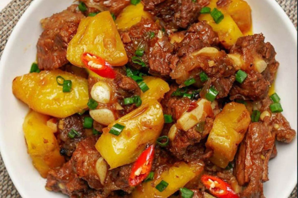 Cách làm món sườn rim dứa đơn giản mà đưa cơm ngày mưa