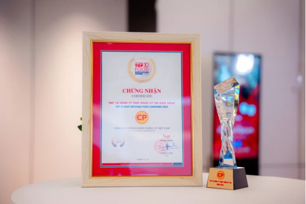 CP Việt Nam năm thứ 5 liên tiếp dẫn đầu top 10 công ty thực phẩm uy tín