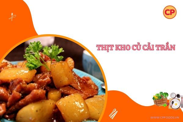 Cách nấu món thịt kho củ cải trắng