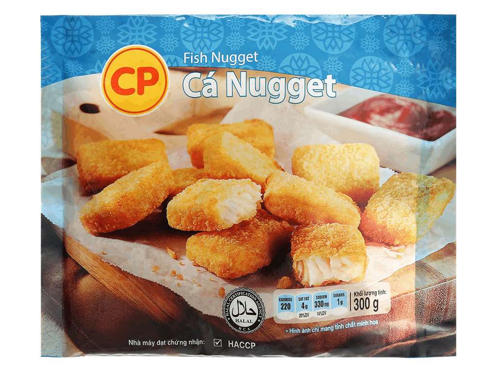 Cá miếng tẩm bột Nugget C.P gói 300g