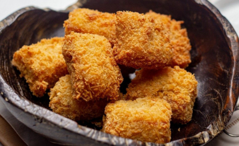 Cá miếng tẩm bột Nugget béo thơm, giòn rụm