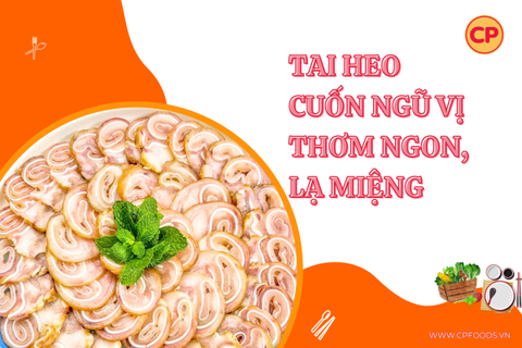 Cách làm món tai heo cuốn ngũ vị thơm ngon, lạ miệng