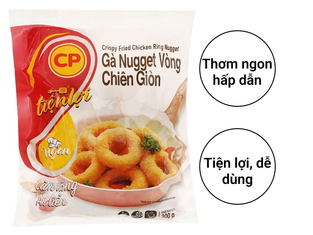 Gà nugget vòng chiên giòn C.P
