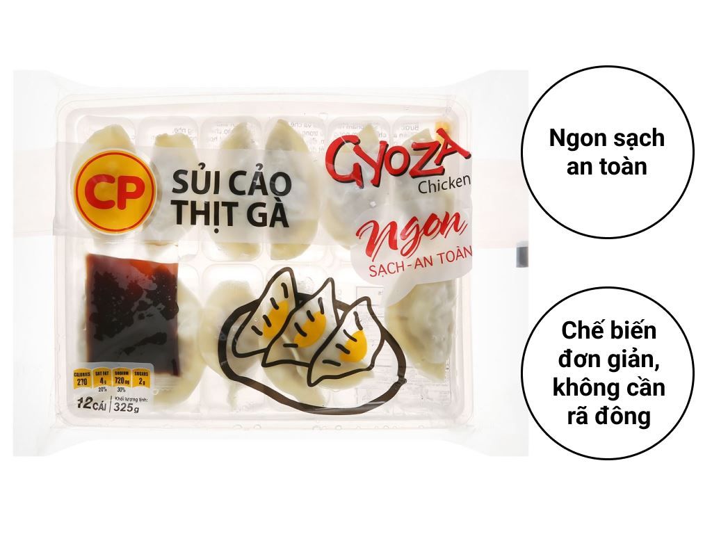 Sủi cảo thịt gà C.P